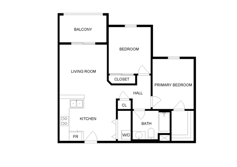 Desert Senior two bedroom floorplan